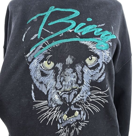 Anine Bing 'Kenny' Black Sweatshirt Jumper Women Size Small - Picture 5 of 11